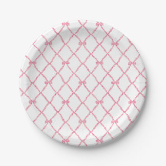 Assiettes En Carton Plaque de papier pour trellis à cou rose