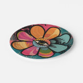 Assiettes En Carton PLAQUE DE PAPIER PSYCHÉDELIC 60S super (Angle)