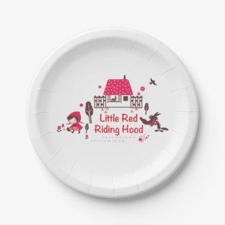 Assiettes En Carton Plaque de papier Red Riding Hood
