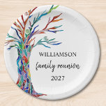 Assiettes En Carton Plaque de papier Reunion Family Family<br><div class="desc">Ces élégantes plaques en papier sont décorées d'un arbre généalogique en mosaïque aux couleurs de l'arc-en-ciel. Personnalisez-les avec votre nom de famille. Utilisez l'option Personnaliser supplémentaire pour modifier la taille, le style ou la couleur du texte si vous le souhaitez. Parce que nous créons notre propre oeuvre, vous ne trouverez...</div>