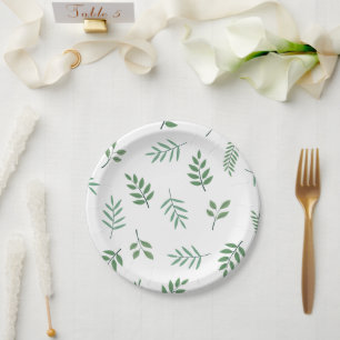 Assiettes En Carton Plaque de papier rond de 7 po personnalisée