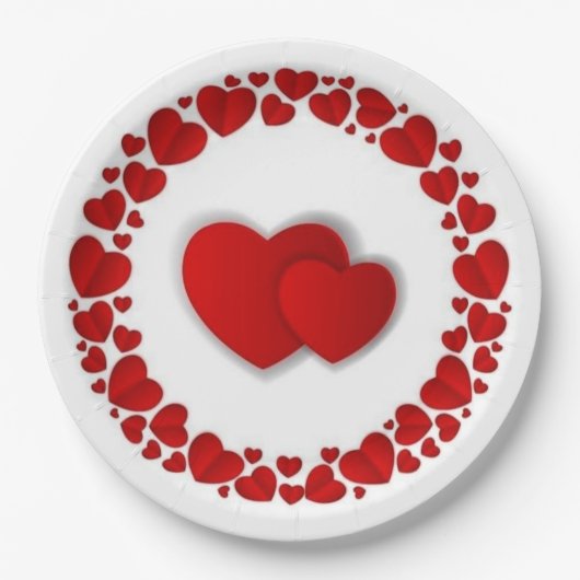 Assiettes En Carton Plaque de papier rond de 9 po (Devant)