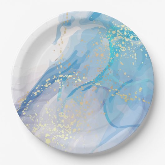 Assiettes En Carton Plaque de papier rond de 9 po (Devant)