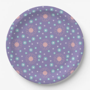Assiettes En Carton Plaque de papier rond de 9 po personnalisée