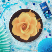 Assiettes En Carton Plaque de papier rose jaune (Fête)