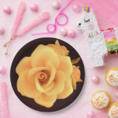 Assiettes En Carton Plaque de papier rose jaune (Fête)