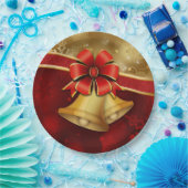 Assiettes En Carton Plaque de papier rouge de Noël (Fête)