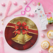 Assiettes En Carton Plaque de papier rouge de Noël (Fête)