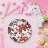 Assiettes En Carton Plaque de papier Sakura (Fête)