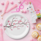 ASSIETTES EN CARTON PLAQUE DE PAPIER : SAKURA BLOSSOMS (Fête)