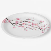 ASSIETTES EN CARTON PLAQUE DE PAPIER : SAKURA BLOSSOMS (Angle)