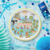 Assiettes En Carton Plaque de papier San Diego (Fête)