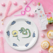 Assiettes En Carton Plaque de papier serpent Nouvel An Fête (Fête)