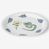 Assiettes En Carton Plaque de papier serpent Nouvel An Fête (Angle)