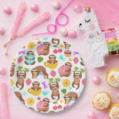 Assiettes En Carton Plaque de papier Sloth (Fête)