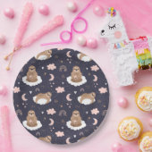 Assiettes En Carton Plaque de papier Sloth (Fête)