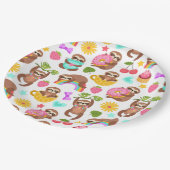 Assiettes En Carton Plaque de papier Sloth (Angle)