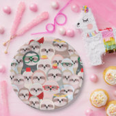 Assiettes En Carton Plaque de papier Sloth (Fête)