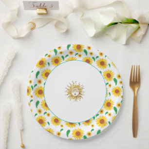 Assiettes En Carton Plaque de papier solstice été