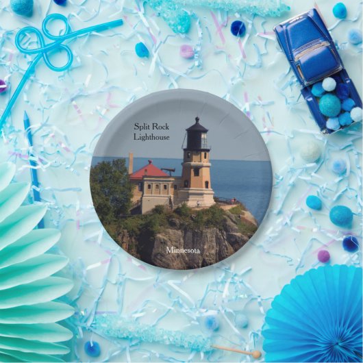 Assiettes En Carton Plaque de papier Split Rock Lighthouse (Fête)