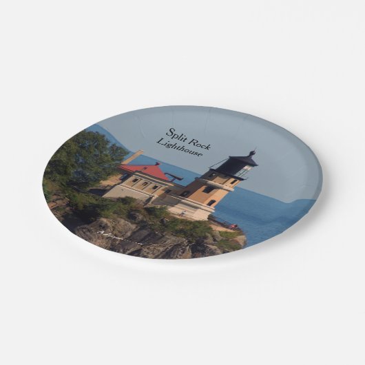 Assiettes En Carton Plaque de papier Split Rock Lighthouse (Angle)