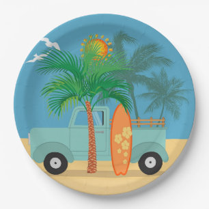 Assiettes En Carton Plaque de papier surfer