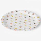 Assiettes En Carton Plaque de papier sushi (Angle)