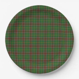 Assiettes En Carton Plaque de papier Terre-Neuve Plaid Tartan