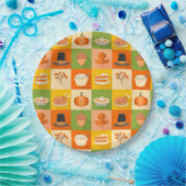 Assiettes En Carton Plaque de papier Thanksgiving (Fête)