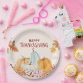 Assiettes En Carton Plaque de papier Thanksgiving (Fête)