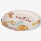 Assiettes En Carton Plaque de papier Thanksgiving (Angle)