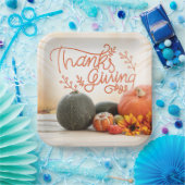 Assiettes En Carton Plaque de papier Thanksgiving (Fête)