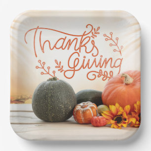 Assiettes En Carton Plaque de papier Thanksgiving
