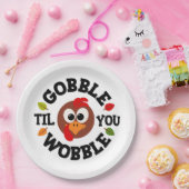 Assiettes En Carton Plaque de papier Thanksgiving (Fête)