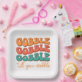 Assiettes En Carton Plaque de papier Thanksgiving (Fête)