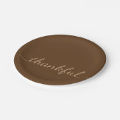 Assiettes En Carton Plaque de papier Thanksgiving (Angle)