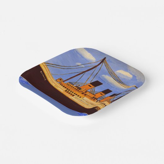 Assiettes En Carton Plaque de papier Titanic (Angulaire)