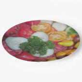 Assiettes En Carton Plaque de papier tomate (Angle)