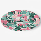 Assiettes En Carton Plaque de papier tropicale (Angle)