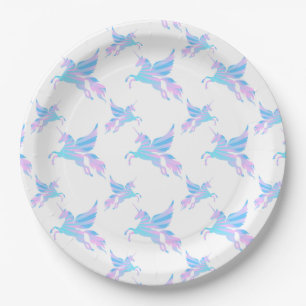 Assiettes En Carton Plaque de papier Unicorne