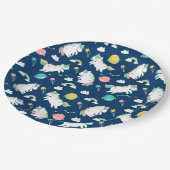 Assiettes En Carton Plaque de papier Unicorne (Angle)