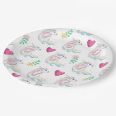 Assiettes En Carton Plaque de papier Unicorne (Angle)