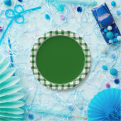 Assiettes En Carton Plaque de papier vert (Fête)