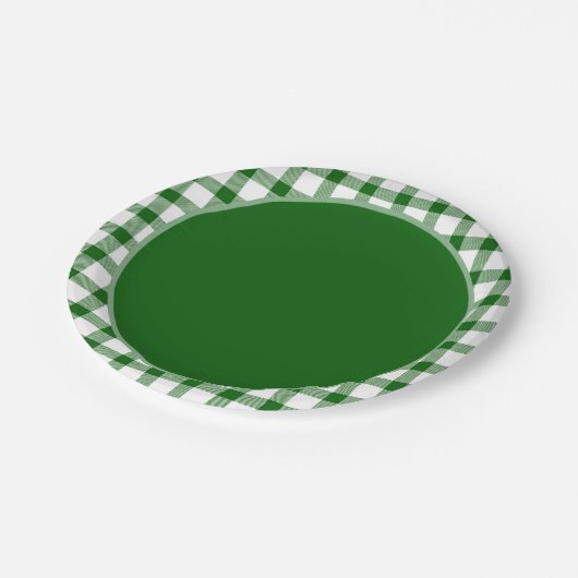 Assiettes En Carton Plaque de papier vert (Angle)