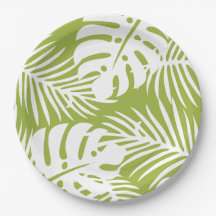 Plaque de papier vert et blanc