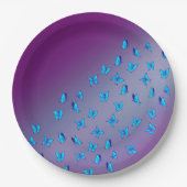 Assiettes En Carton Plaque de papier violet Enchantée (Devant)