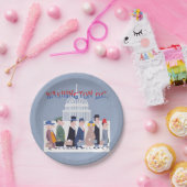 Assiettes En Carton Plaque de papier Washington D.C. (Fête)