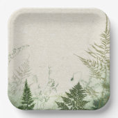 Assiettes En Carton Plaque de papier Wild Fern (Recto)