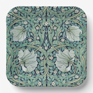 ASSIETTES EN CARTON PLAQUE DE PAPIER : WILLIAM MORRIS : PIMPERNEL