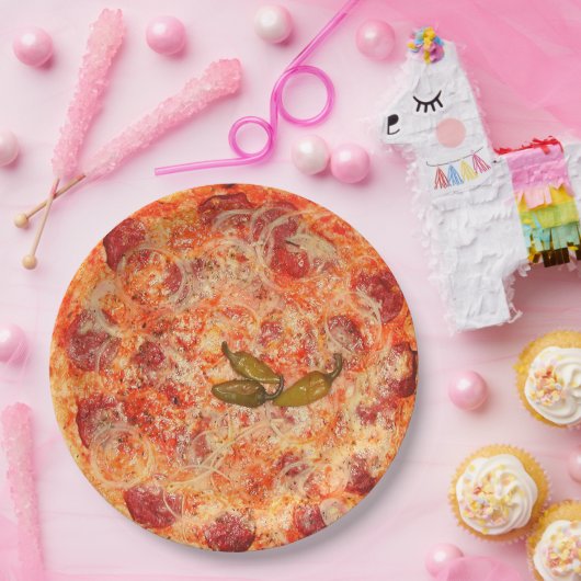 Assiettes En Carton Plaque de pizza (Fête)